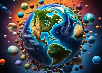 how many atoms on earth