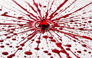 spatter of blood